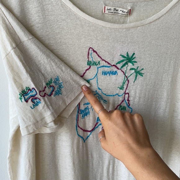Free People Embroidered Hawaii Shirt - Picture 4 of 8